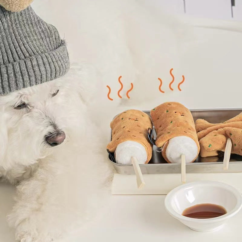 Pet Dog Rice Cake Voice Slow Food Toy